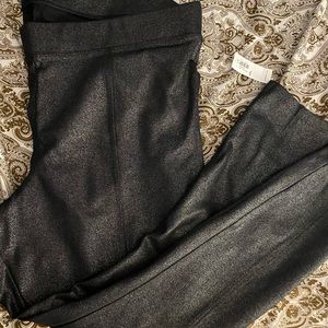 Shimmer Black Leggings.